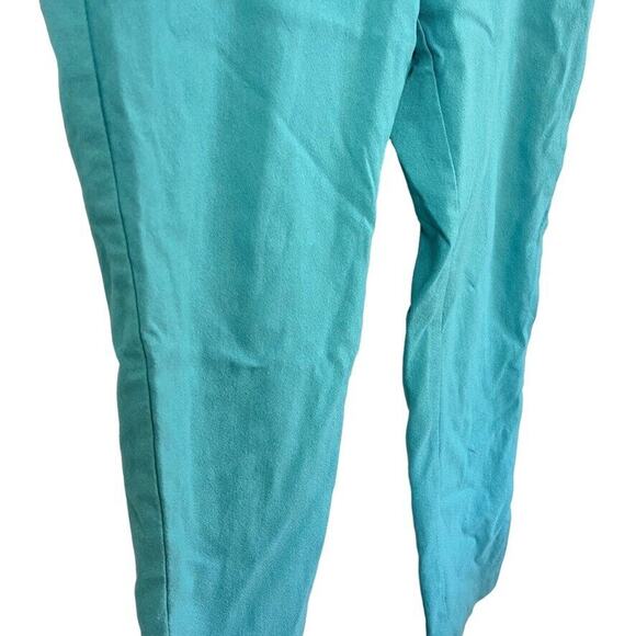Chicos Easywear Womens Pull On Blue Stretch Tapered Leg Flat Front Pants 1 / M - Picture 5 of 16